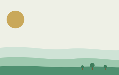 Ilustración rural: arboles