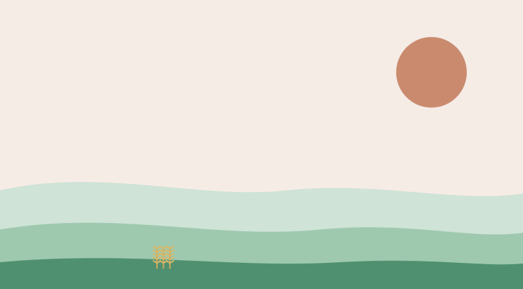 Ilustración rural: espigas