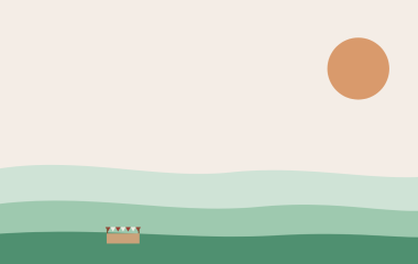 Ilustración rural: mercado