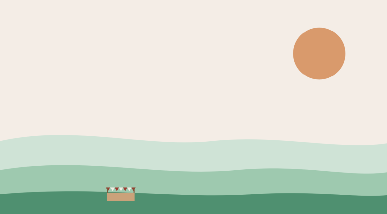 Ilustración rural: mercado